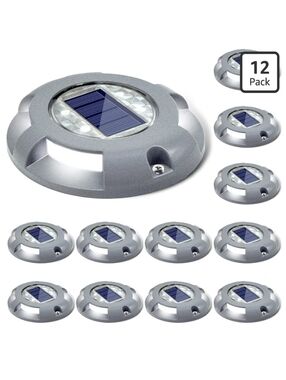 SIEDiNLAR Solar Powered Deck Driveway Dock LED Light Solar  Outdoor Waterp